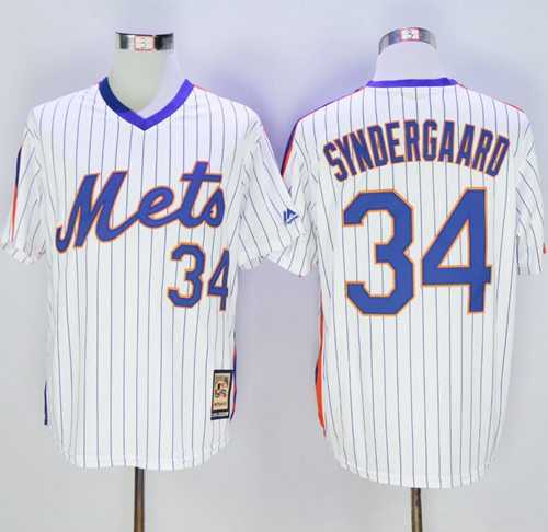 New York Mets #34 Noah Syndergaard White(Blue Strip) Cooperstown Stitched Jersey,We sell and wholesale New York Mets #34 Noah Syndergaard White(Blue Strip) Cooperstown Stitched Jersey on line form chian!